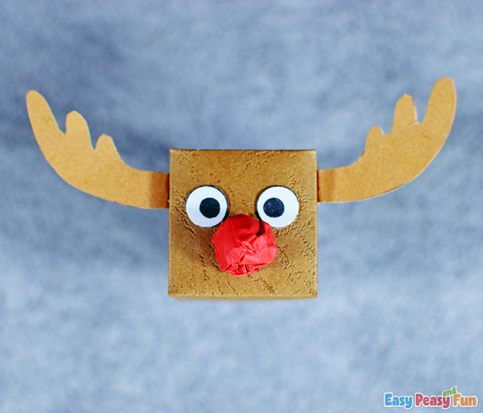 Christmas crafts with a reindeer box do it yourself
