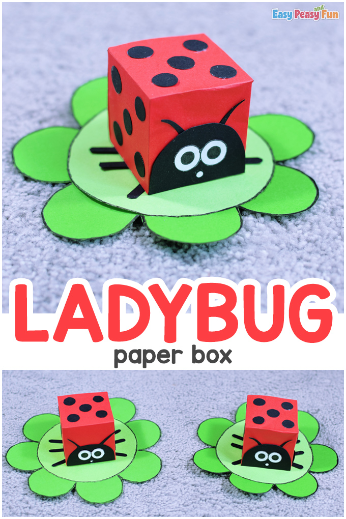 Paper Ladybug Box Craft