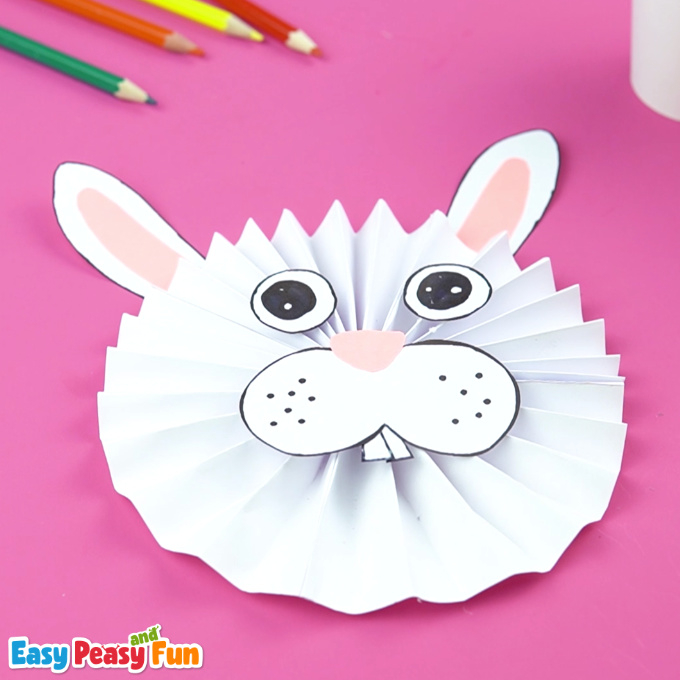 Paper Badge Rabbit Craft