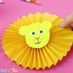 Paper Rosette Lion Craft