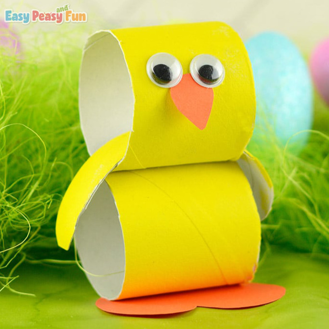 Easter Paper Roll Chick
