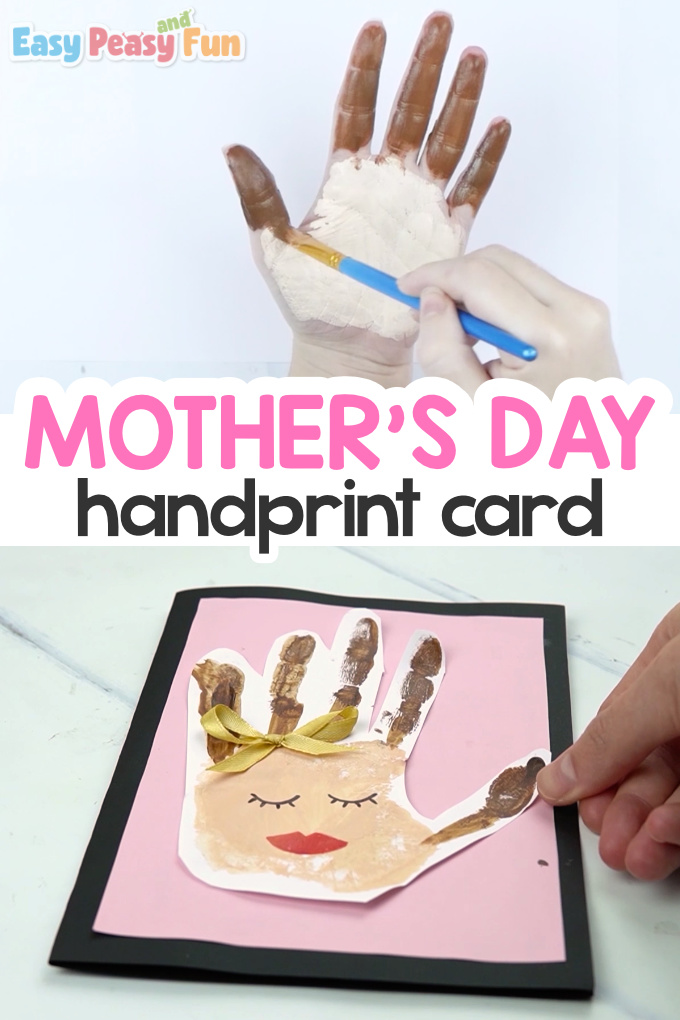 mothers day handprint card ideas