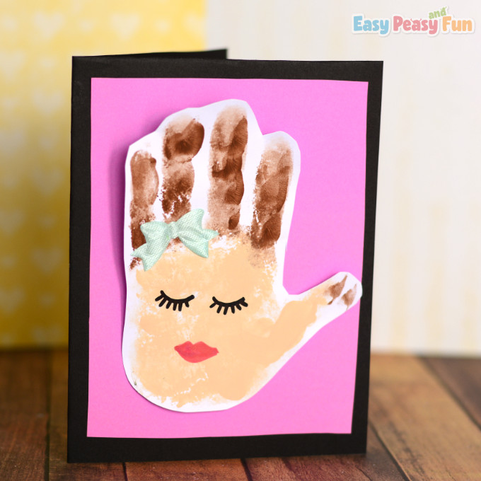 Mother's Day handprints card