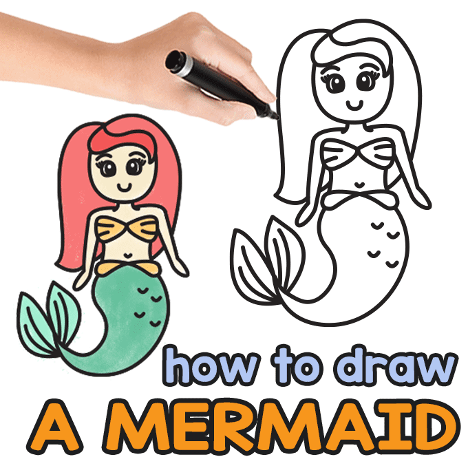 mermaid led drawing guide