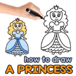 Princess Directed Drawing Guide