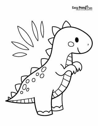 baby dinosaur coloring