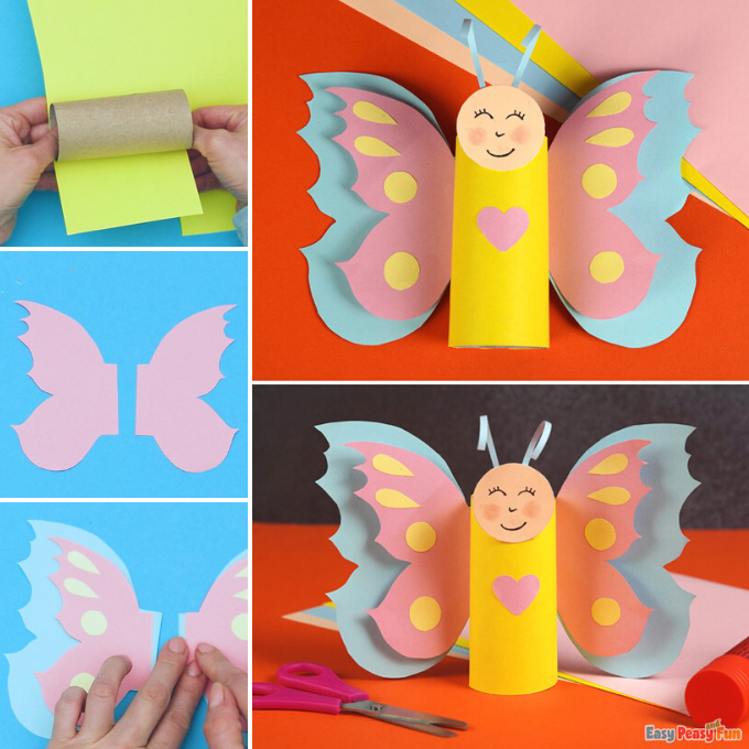 Butterfly Paper Roll Craft Idea