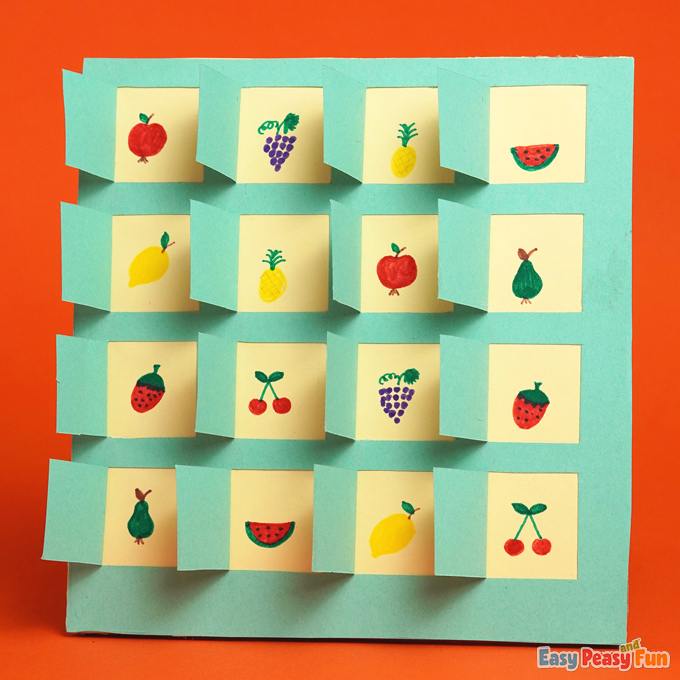 DIY Fruits Memory Game