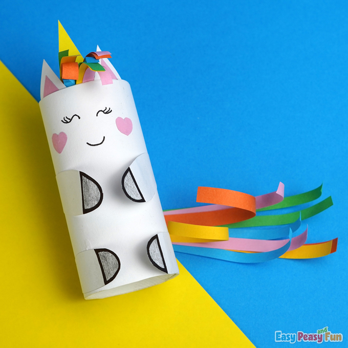 DIY Unicorn Toilet Paper Roll Craft