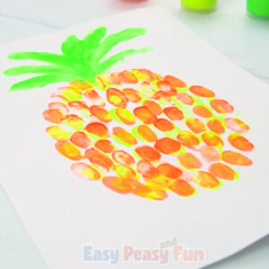 Pinaple Fingerprint Art