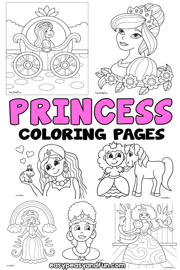 Princess Coloring Pages – 30 Printables