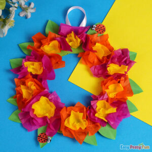 Spring Flowers Paper Wreath