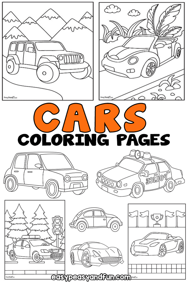 Printable Cars coloring pages