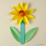 DIY Paper Daffodil Spring Craft
