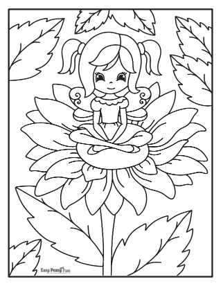 Fairy tale coloring page