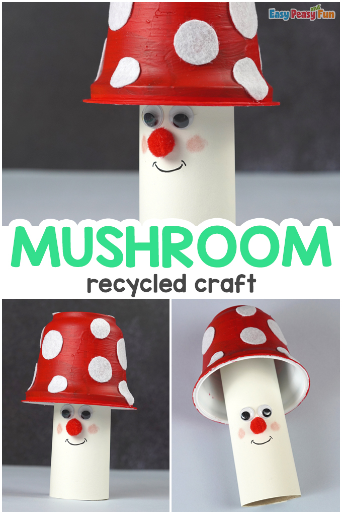 Recycled Mushroom Crafts