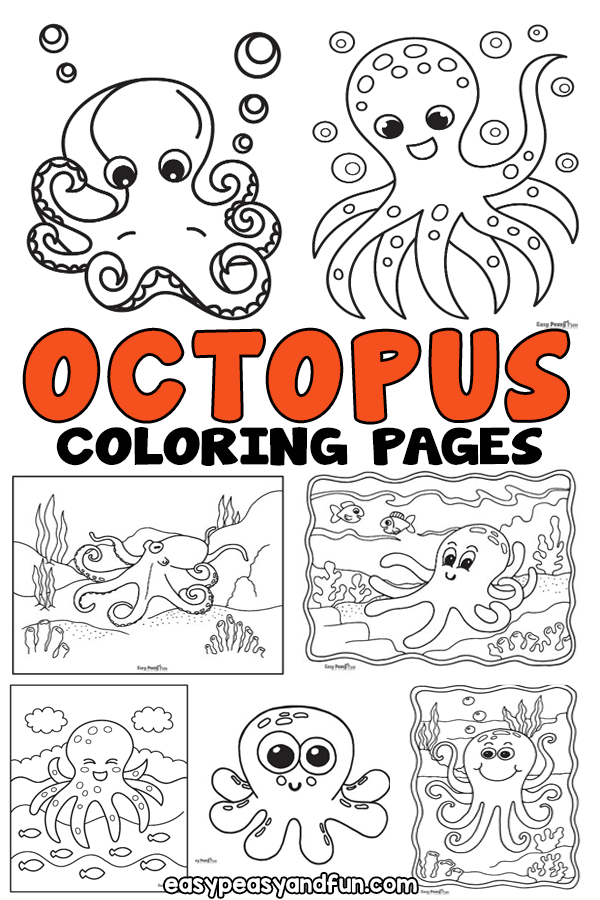Printable Octopus Coloring Pages
