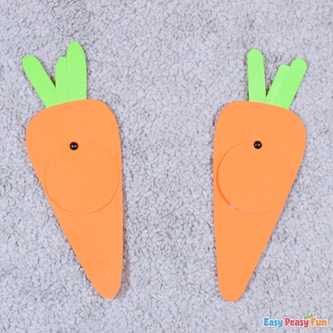 Paper Easter Carrot and Bunny Craft
