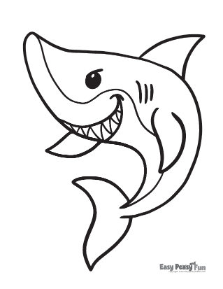 shark coloring page