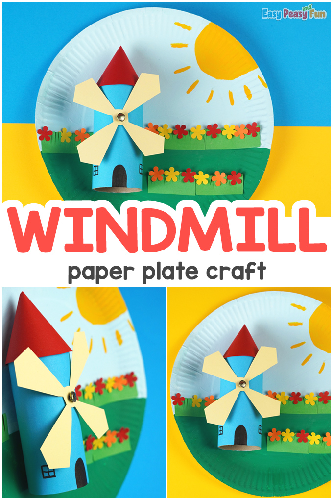 Windmill Paper Plate Craft