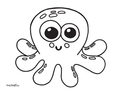 Baby Octopus coloring page Free Printable Coloring Pages