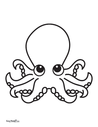 Coloring picture octopus