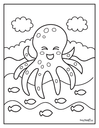 Swimming Octopus