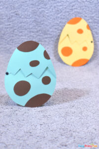 Hatching Dinosaur Paper Craft - Easy Peasy and Fun