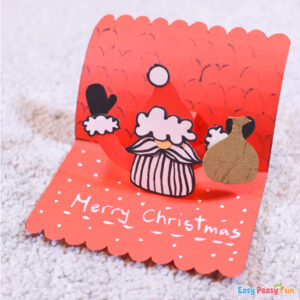 DIY Santa in Chimney Xmas Pop Up Card