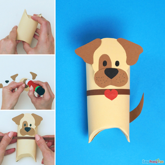 Dog Paper Roll Craft Idea