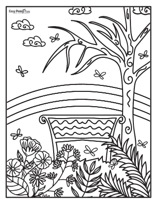 autumn leaf coloring page