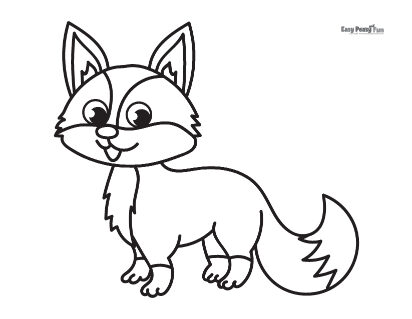 Fox Coloring Sheet