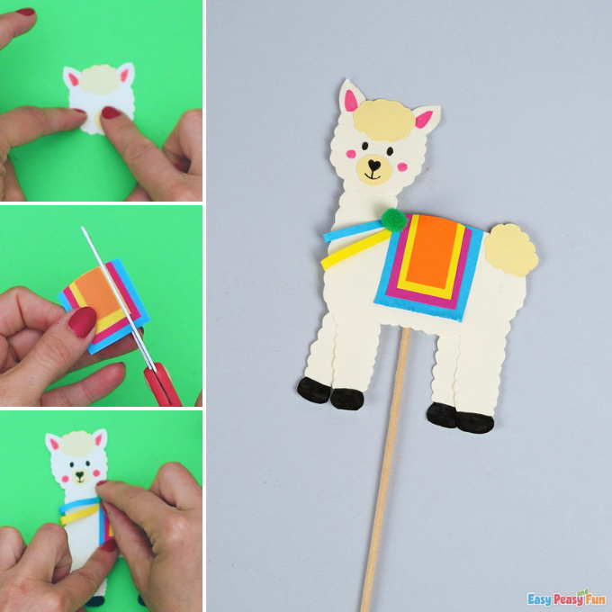 Llama Puppet Craft Idea