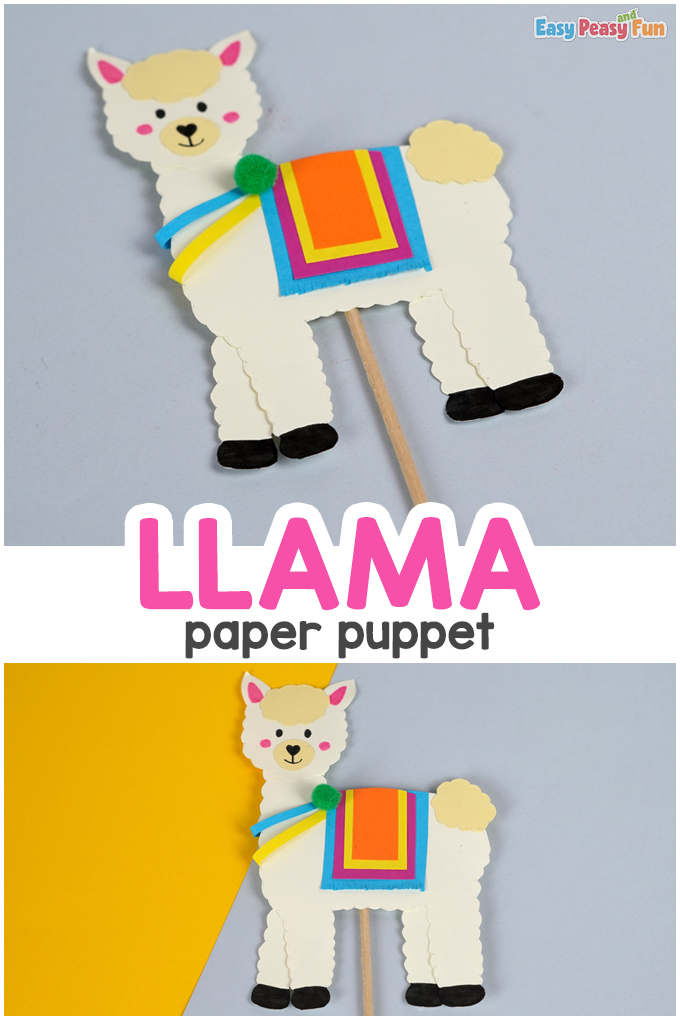 Llama Puppet Craft