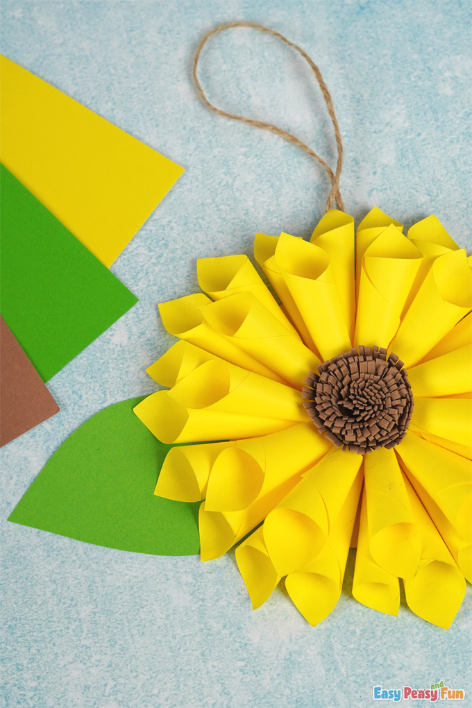 Sunflower Paper Craft for Fall