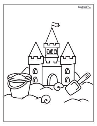 Sand Castle coloring page Free Printable Coloring Pages