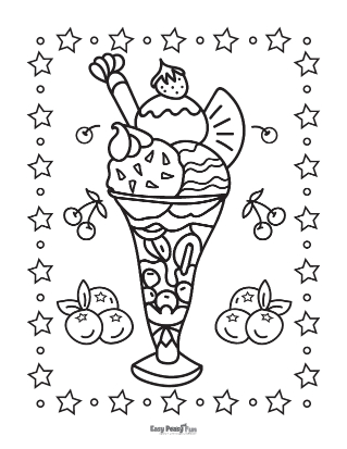 Ice Cream coloring page Free Printable Coloring Pages