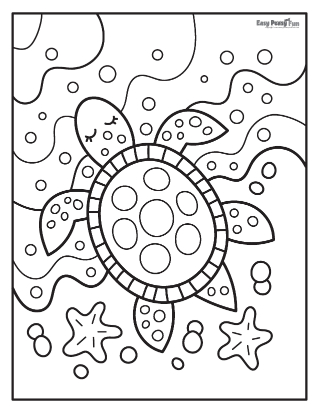 snapping turtle coloring pages