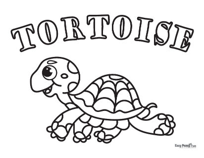 Funny Turtle Coloring Pages