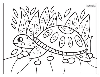 Among the herbariums Turtle Coloring Pages