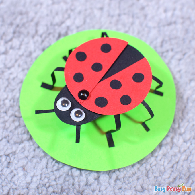 3D Paper Ladybug