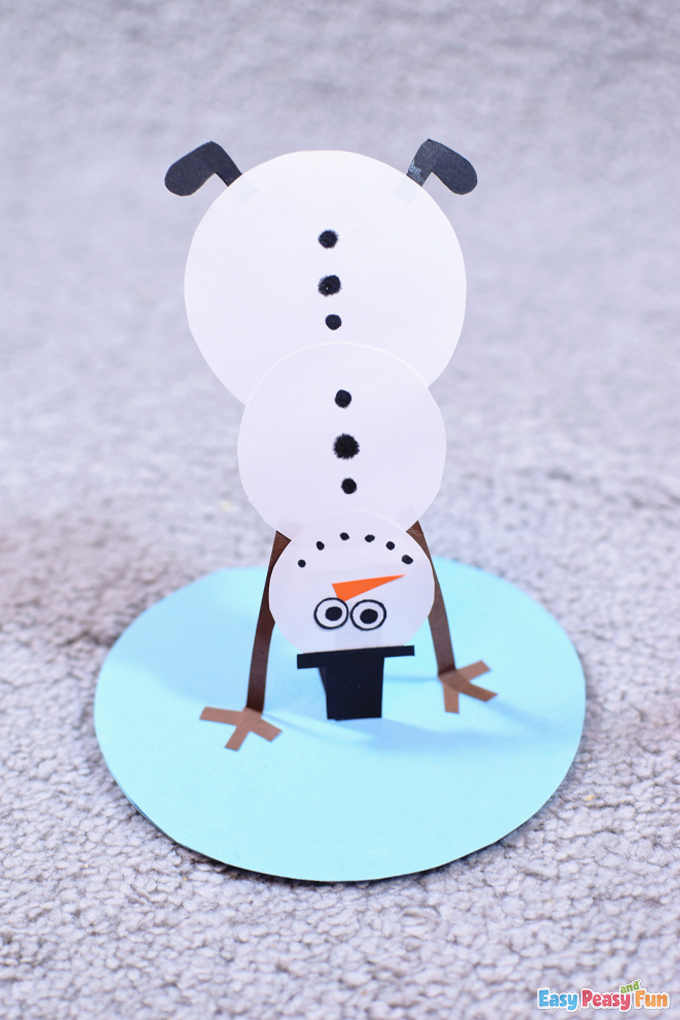 DIY Snowman Card Craft