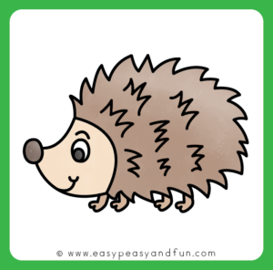 How to Draw a Hedgehog – Step by Step Drawing Tutorial - Easy Peasy and Fun