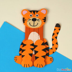 Tiger on Craft Stick