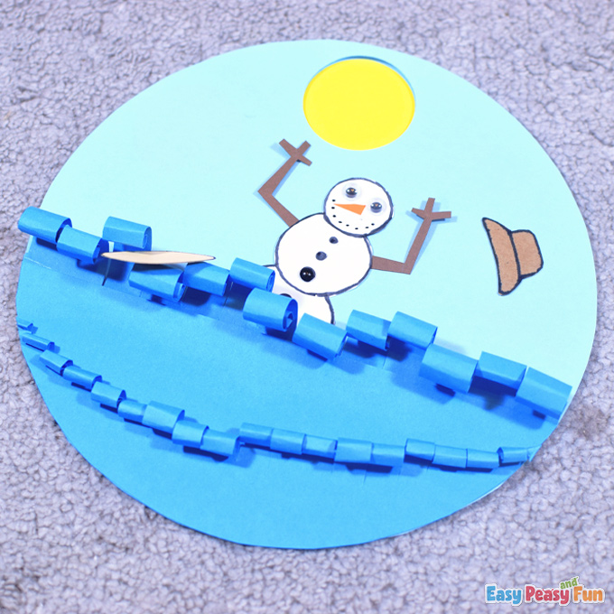Snowman Learning Colors Winter Activity