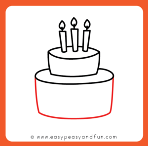 How to Draw a Cake – Step by Step Drawing Tutorial - Easy Peasy and Fun