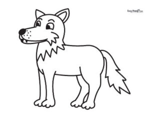 Wolf Coloring Pages – 30 Printable Sheets - Easy Peasy and Fun