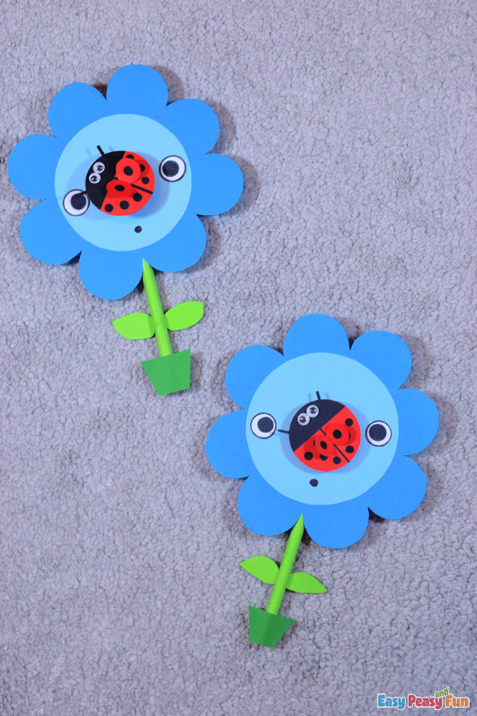 DIY Paper Ladybug Craft