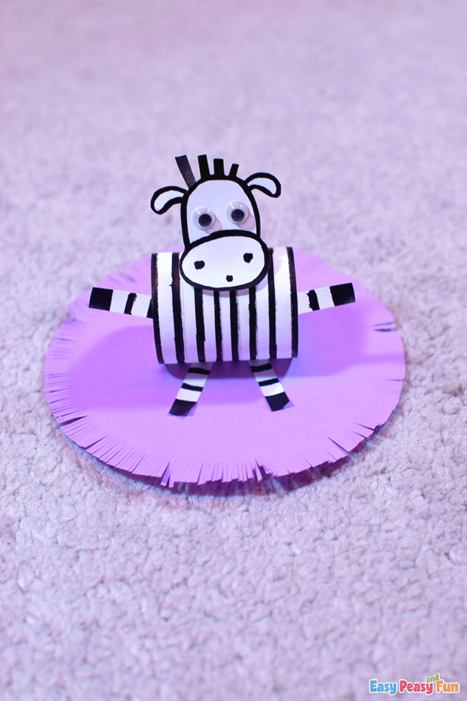 DIY Paper Zebra Craft
