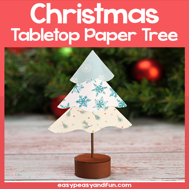 DIY Table Paper Christmas Tree